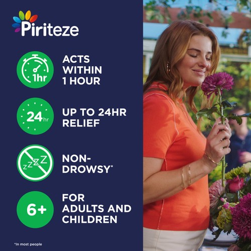 Piriteze Hayfever & Allergy Antihistamine Tablets, 14s