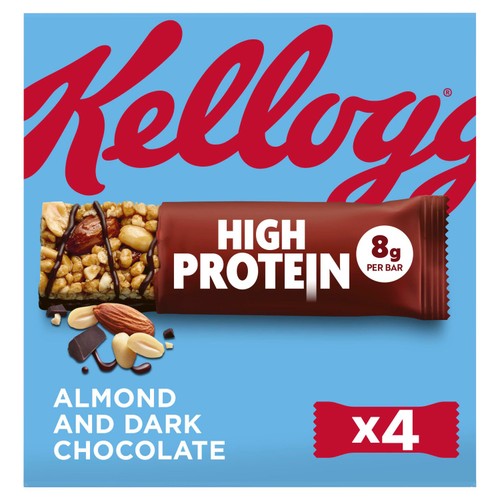 Kellogg's High Protein Almond and Dark Chocolate snack bars 4x35g