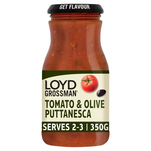 Loyd Grossman Tomato and Olive Puttanesca Pasta Sauce 350g jaru