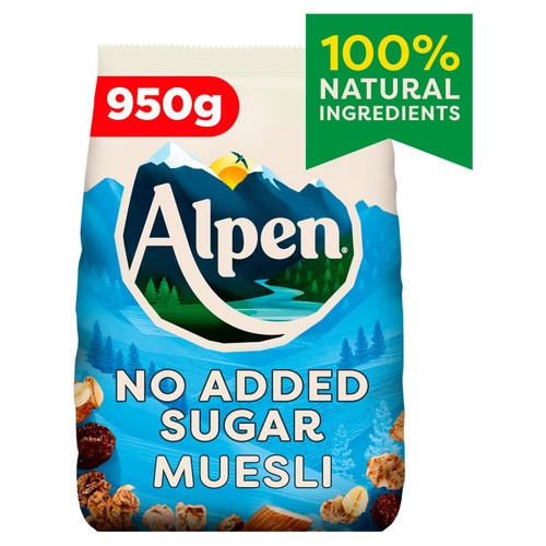 Alpen No Added Sugar Muesli Breakfast Cereal 950g