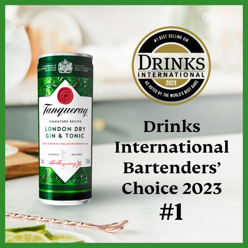Tanqueray London Dry Gin and Tonic 6.5% vol Premix Can