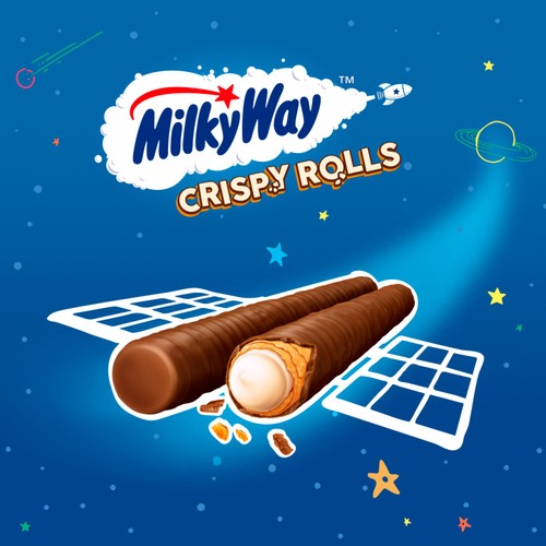 Milky Way Crispy Rolls Biscuit & Milk Chocolate Multipack 5 x 22.5g