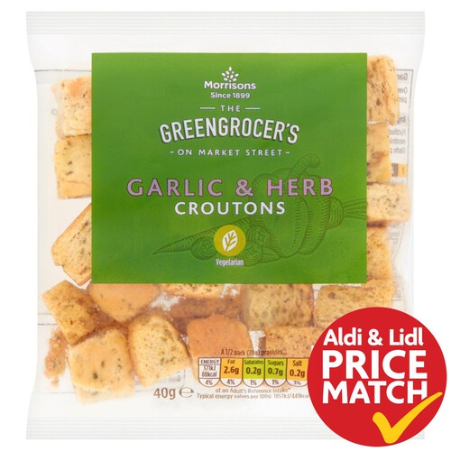 Morrisons Garlic & Herb Croutons 