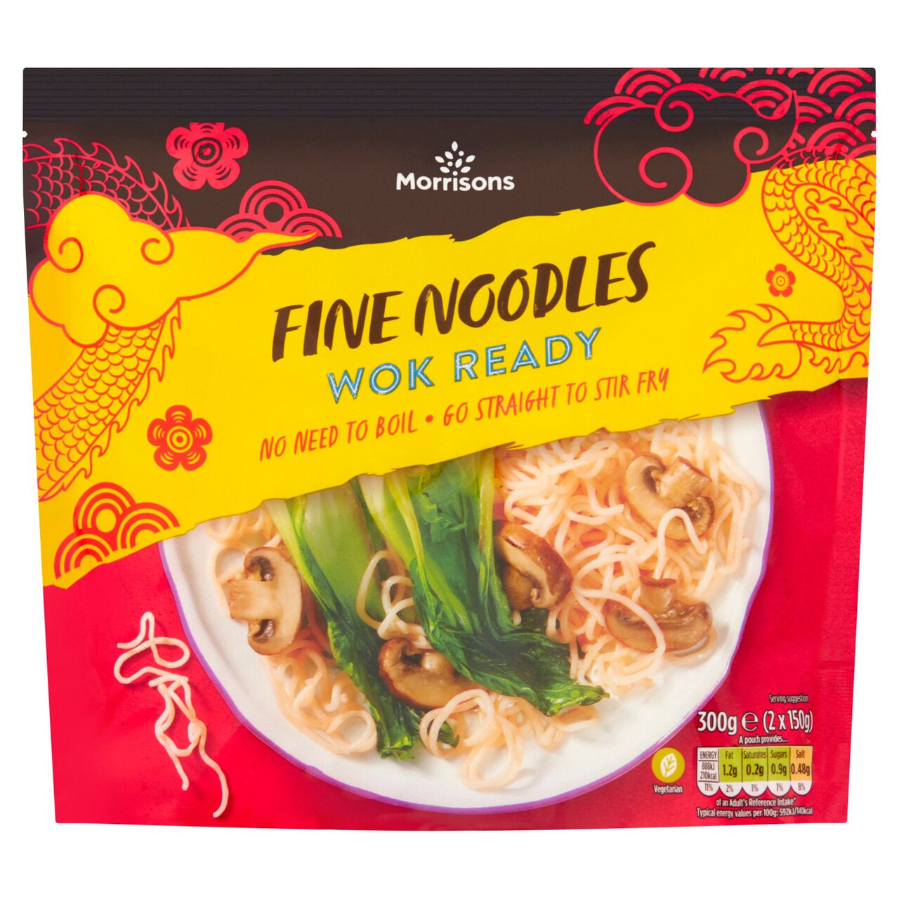Morrisons Straight To Wok Fine Thread Noodles - Morrisons Online ...