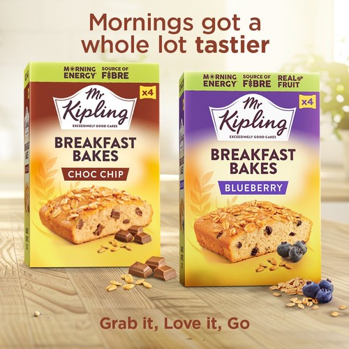 Mr Kipling Choc Chip Breakfast Bakes 4 Pack