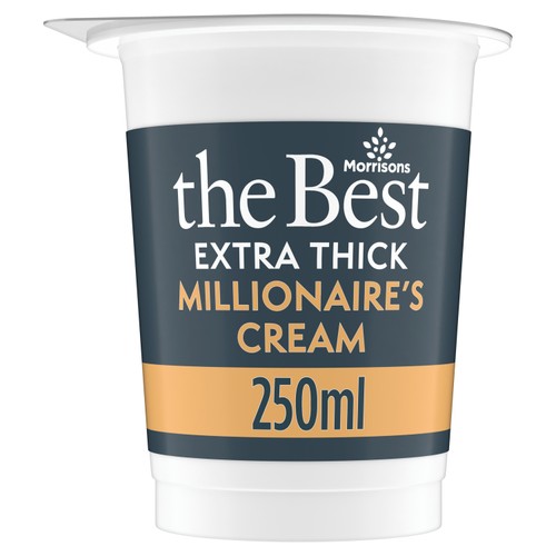 Morrisons The Best Extra Thick Millionaire's Cream 250ml