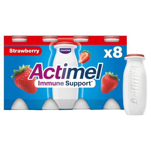 Actimel Strawberry Yogurt Drinks