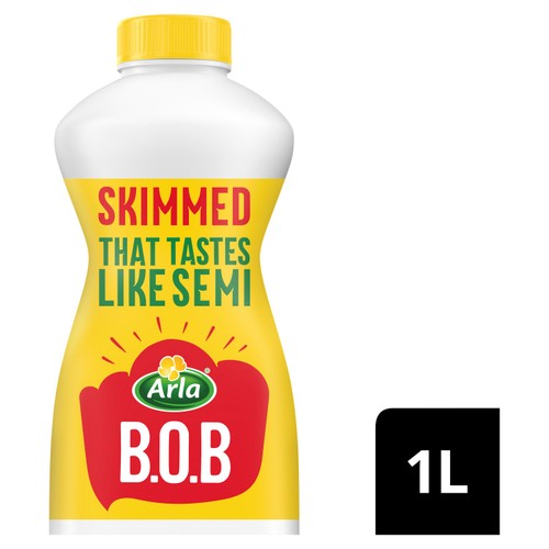 Arla BOB Skimmed Milk 1L Tastes like Semi Skimmed