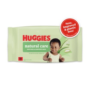 Huggies Natural Care Plastic Free Baby Wipes 48 Pack 48 per pack