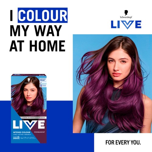 LIVE Intense Colour Permanent Hair Dye U69 Amethyst Chrome