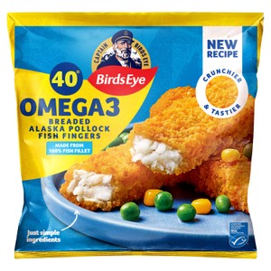 Birds Eye 60 MSC Breaded Omega 3 Fish Fingers