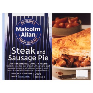 Malcolm Allan Steak & Sausage Pie