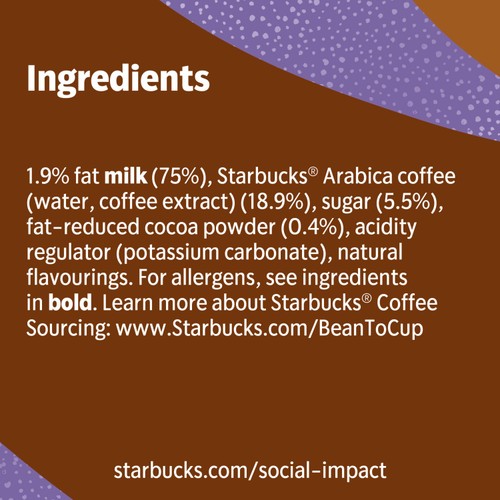 Starbucks Frappuccino Mocha Chocolate Flavoured Milk Iced Coffee