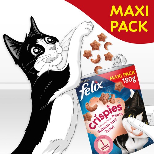 Felix Crispies Cat Treats Salmon & Trout