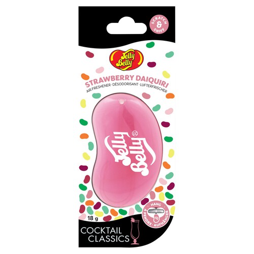 Jelly Belly Strawberry Daiquiri 3d Gel Car Air Freshener