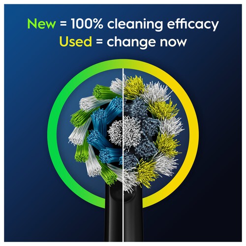 Oral-B Cross Action Black Electric Toothbrush Heads 