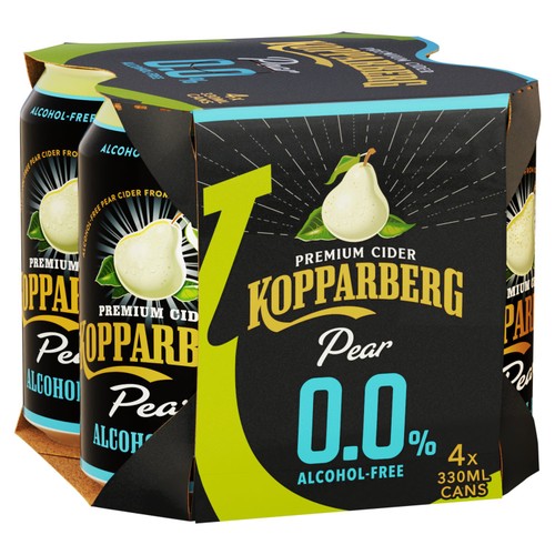 Kopparberg Pear Alcohol Free  4 x 330ml