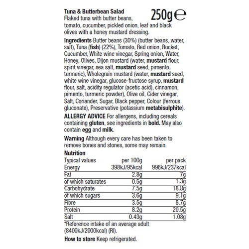 Applied Nutrition High Protein Tuna & ButterBean Salad  250g
