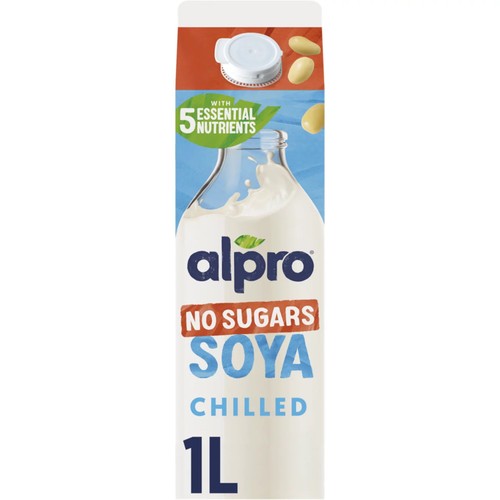 Alpro No Sugars Soya Chilled 1L