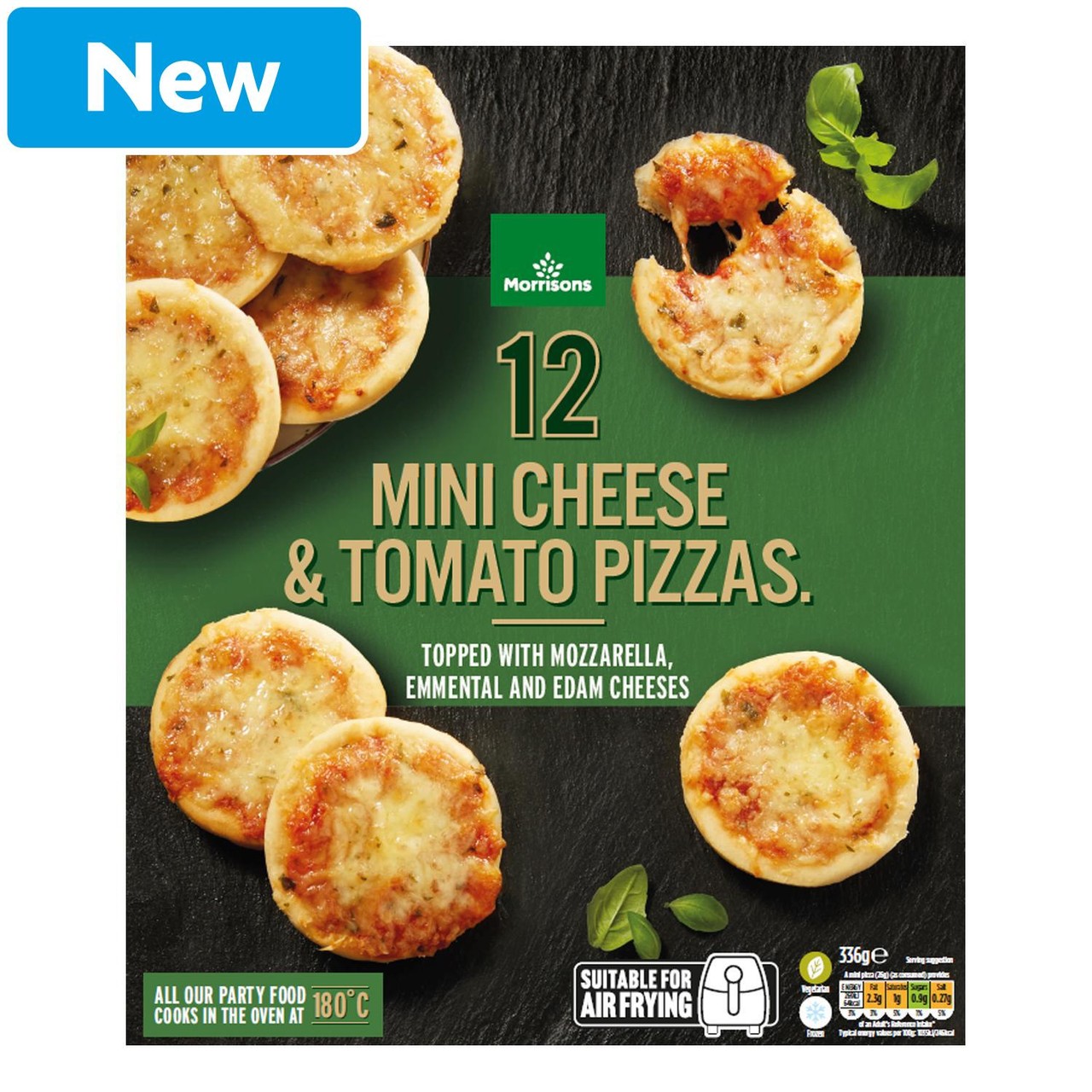 Morrisons 12 Cheese And Tomato Mini Deep Dish Pizzas