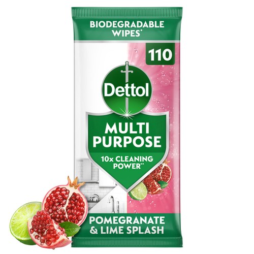Dettol multi purpose cleaning wipes pomegranate