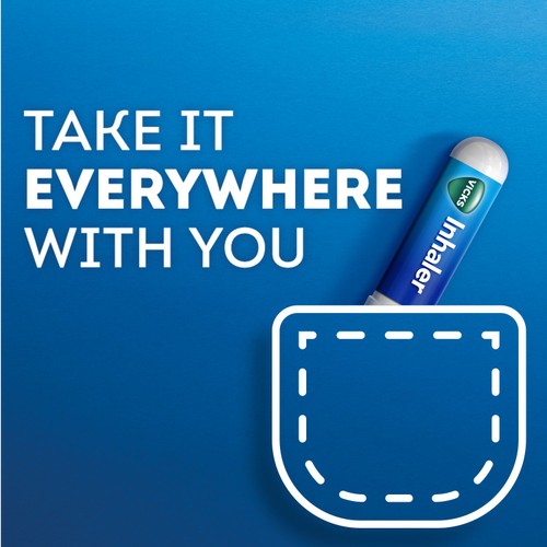 Vicks Inhaler Fast Acting Decongestant For Blocked Nose Relief Stick