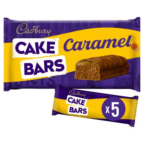 Cadbury Caramel Cake Bars Multipack Snack 5pk