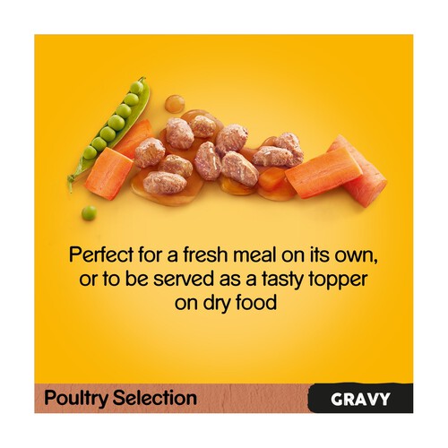 Pedigree Adult Wet Dog Food Pouches Mixed in Gravy