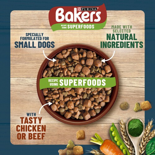 Bakers Small Dog Dry Dog Food Chicken And Veg 