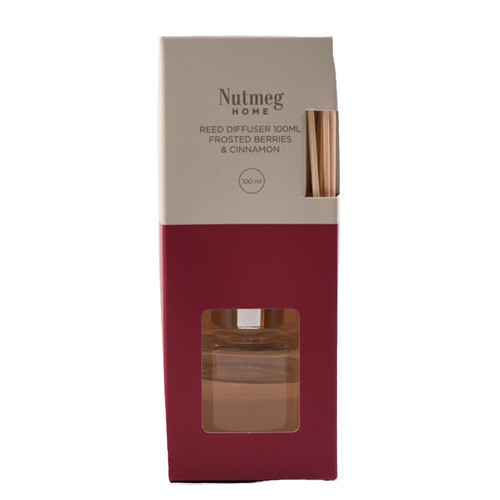 Nutmeg Home Reed Diffuser 100ml Frosted Berries & Cinnamon