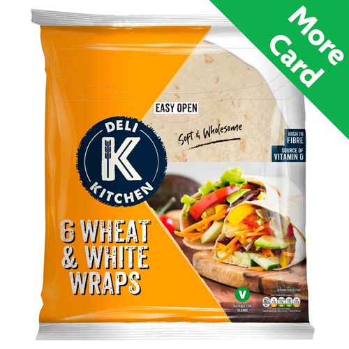 Deli Kitchen Wheat & White Wraps 