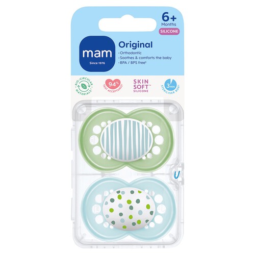 Mam Original 6+M Soothers 2Pk