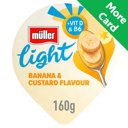 Muller Light Banana and Custard Fat Free Yogurt