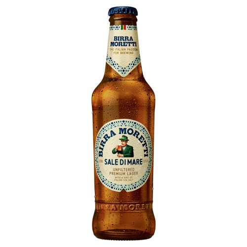 Birra Moretti Sale Di Mare Unfiltered Lager Beer Bottle
