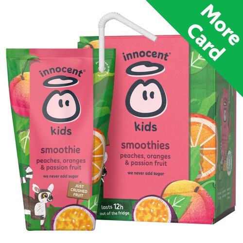 Innocent Kids Smoothies Peaches, Passion Fruits & Oranges