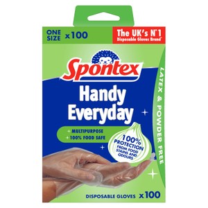 Spontex Multipurpose Disposable Gloves - 100 Pack