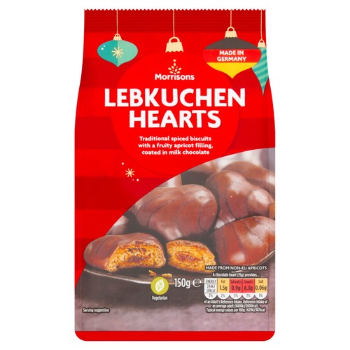 Morrisons Lebkuchen Hearts 150g