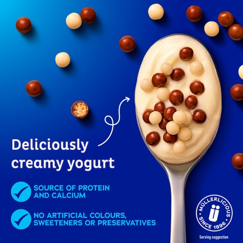 Muller Corner Vanilla Yogurt with Chocolate Balls 124g