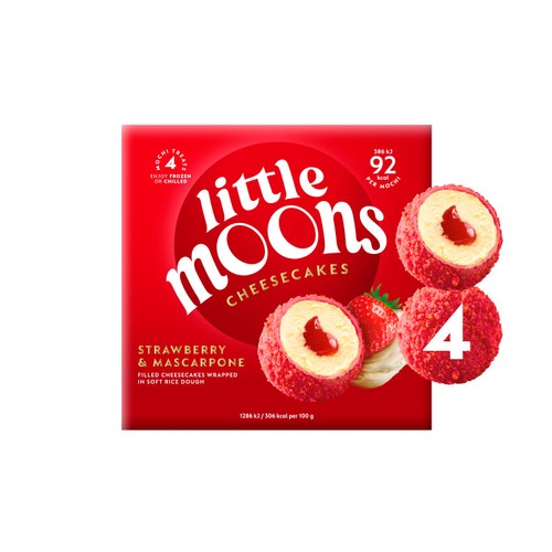 Little Moons Strawberry & Mascarpone Cheesecakes Mochi