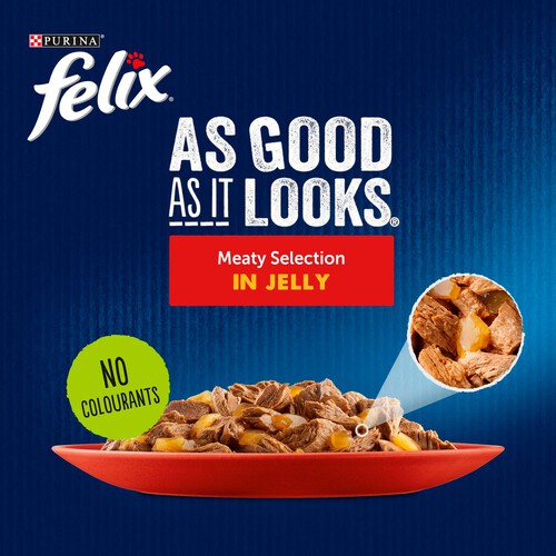 Felix As Good As It Looks Meaty Selection in Jelly Wet Cat Food