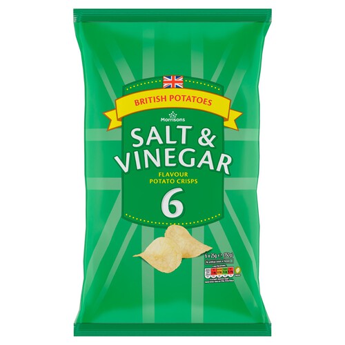 Morrisons Salt and Vinegar Flavour Crisps Multipack