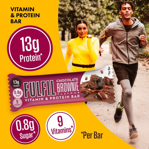 Fulfil Protein + Vitamin Bar Milk Chocolate Brownie 40g