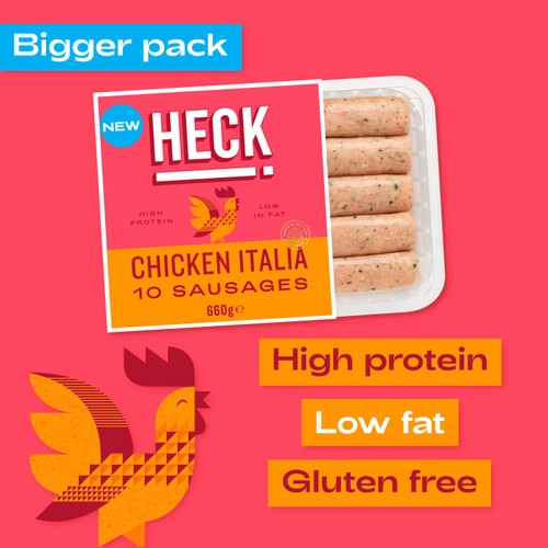 Heck! Chicken Italia 10 Thick Sausages