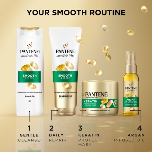 Pantene Smooth and Sleek Hair Oil For Frizzy And Dull Hair