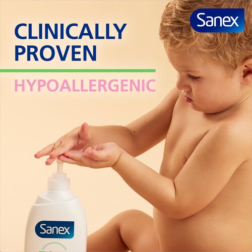 Sanex Zero% Hypoallergenic Kids Head to Toe Bath & Shower Gel