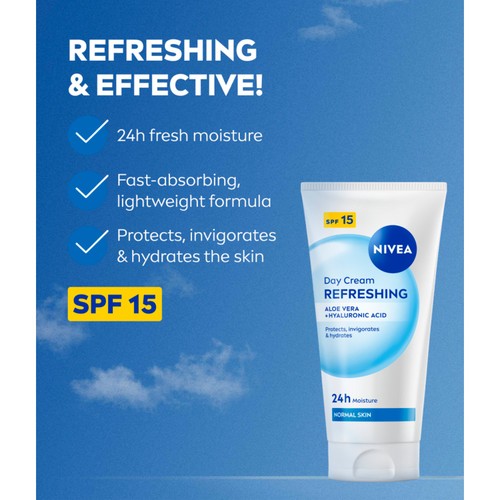 NIVEA Refreshing Day Cream for Normal Skin SPF15