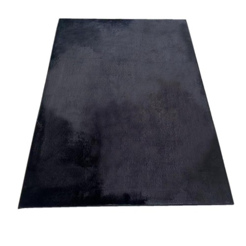 Morrisons Supersoft Plush Rug Black