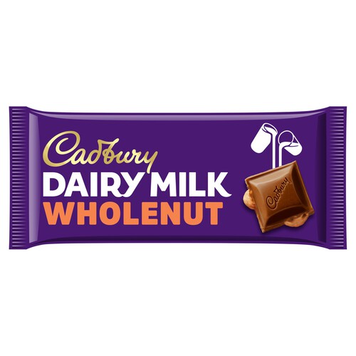 Cadbury Dairy Milk Whole Nut Chocolate Bar 