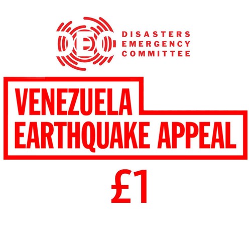 Donate £1 Online To Venezuela Earthquake Appeal