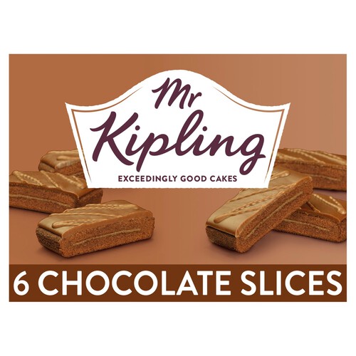 Mr Kipling Chocolate Slices Cakes Multipack Snack 3x2pk